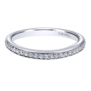 Gabriel 14 Karat Contemporary Wedding Band WB10428W44JJ