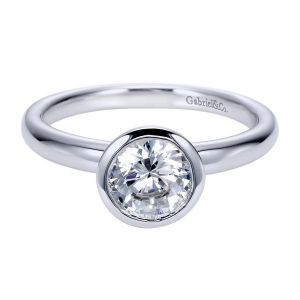 Gabriel 14 Karat Contemporary Engagement Ring ER8077W4JJJ