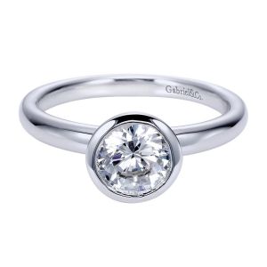 Gabriel 14 Karat Contemporary Engagement Ring ER8077W4JJJ