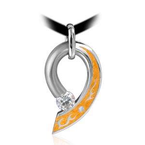 Steven Kretchmer Platinum Water/Fire Comet Tension Set Pendant