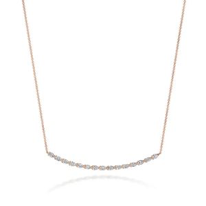 FN67517PK Tacori 18k Rose Gold Pear Diamond Necklace