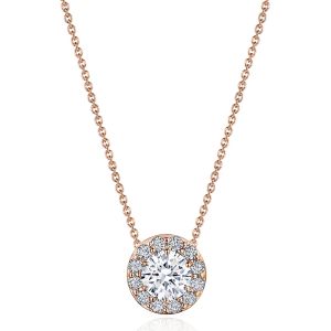 FP809RD55PK Tacori 18k Single Bloom Diamond Necklace
