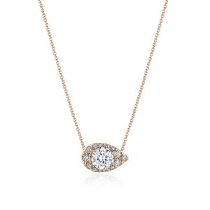 FP811ERDPS5PK Tacori 18k Pear Bloom Diamond Necklace