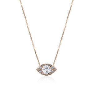 FP811HRDMQ55PK Tacori 18k Marquise Bloom Diamond Necklace