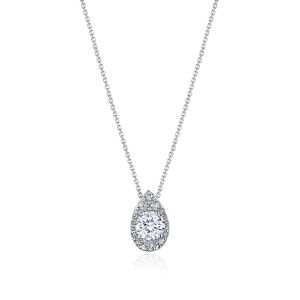 FP811NRDPS55 Tacori 18k Pear Bloom Diamond Necklace
