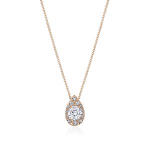FP811NRDPS55PK Tacori 18k Pear Bloom Diamond Necklace