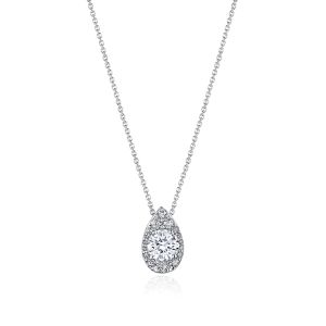 FP811NRDPS55PLT Tacori Platinum Pear Bloom Diamond Necklace