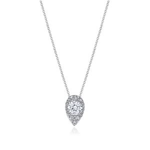 FP811SRDPS65PLT Tacori Platinum Pear Bloom Diamond Necklace