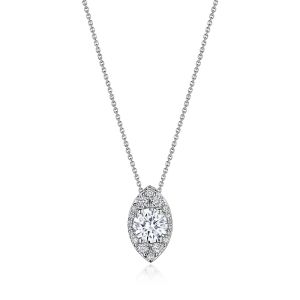 FP811VRDMQ65PLT Tacori Platinum Vertical Marquise Bloom Diamond Necklace