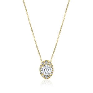 FP811VRDOV65Y Tacori18k Vertical Oval Bloom Diamond Necklace