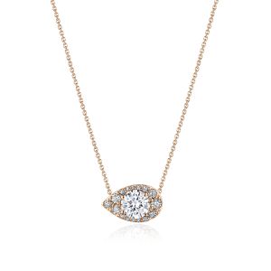 FP811WRDPS6PK Tacori 18k Pear Bloom Diamond Necklace