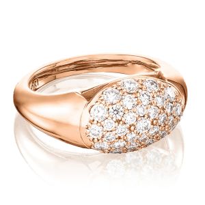 FR815PK Tacori Crescent Eclipse 360° Dome Diamond Ring 18 Karat Fine Jewelry