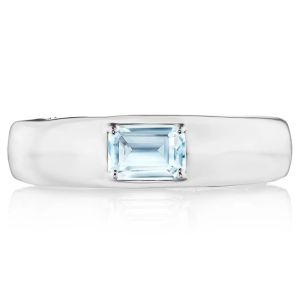 FR817EC55X4BT Tacori Allure Domed Sky Blue Topaz Ring 18 Karat Fine Jewelry