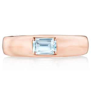 FR817EC55X4BTPK Tacori Allure Domed Sky Blue Topaz Ring 18 Karat Fine Jewelry