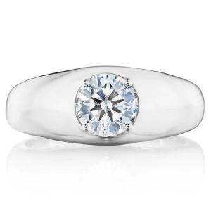 FR817RD65LD Tacori Allure Domed Diamond Ring 18 Karat Fine Jewelry