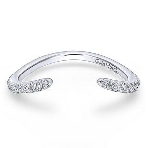 Gabriel Platinum Curved Wedding Band WB12587R4PT4JJ