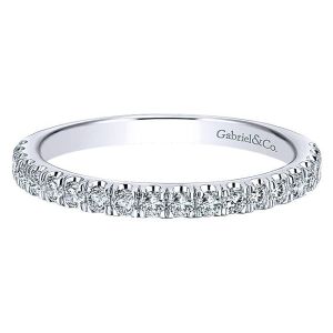 Gabriel 14 Karat Contemporary Wedding Band WB12647O4W44JJ