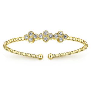 Gabriel Fashion 14 Karat Diamond Bujukan Bangle Bracelet BG4115Y45JJ