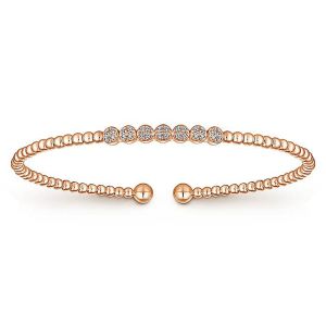 Gabriel Fashion 14 Karat Diamond Bujukan Bangle Bracelet BG4116K45JJ