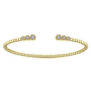 Gabriel Fashion 14 Karat Diamond Bujukan Bangle Bracelet BG4120Y45JJ