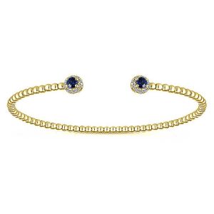 Gabriel Fashion 14 Karat Diamond Bujukan Bangle Bracelet BG4122Y45SA