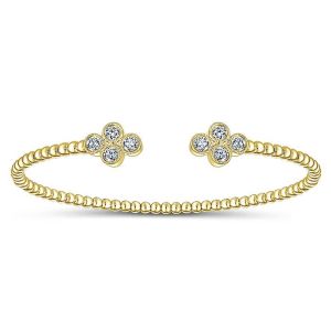 Gabriel Fashion 14 Karat Diamond Bujukan Bangle Bracelet BG4124Y45JJ