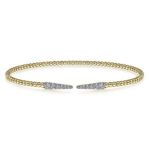 Gabriel Fashion 14 Karat Diamond Bujukan Bangle Bracelet BG4216-6Y45JJ