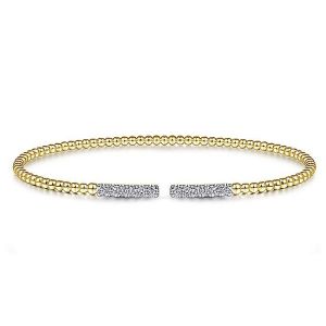 Gabriel Fashion 14 Karat Diamond Bujukan Bangle Bracelet BG4218-6Y45JJ