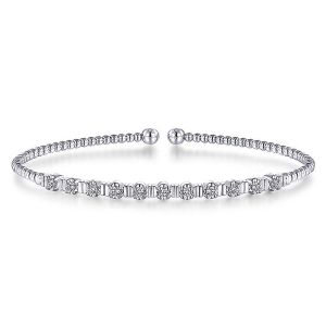 Gabriel Fashion 14 Karat Diamond Bujukan Bangle Bracelet BG4228-6W45JJ