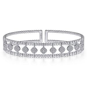 Gabriel Fashion 14 Karat Diamond Bujukan Bangle Bracelet BG4232-6W45JJ