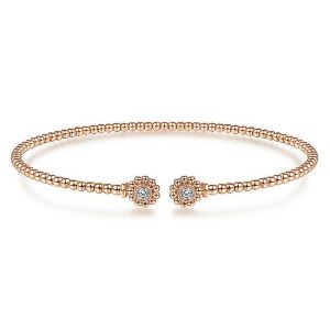 Gabriel Fashion 14 Karat Diamond Bujukan Bangle Bracelet BG4257-6K45JJ
