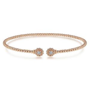 Gabriel Fashion 14 Karat Diamond Bujukan Bangle Bracelet BG4256-6K45JJ