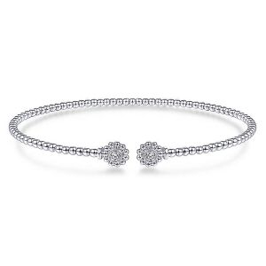 Gabriel Fashion 14 Karat Diamond Bujukan Bangle Bracelet BG4257-6W45JJ