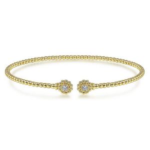 Gabriel Fashion 14 Karat Diamond Bujukan Bangle Bracelet BG4257-6Y45JJ