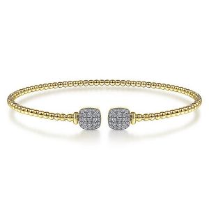 Gabriel Fashion 14 Karat Diamond Bujukan Bangle Bracelet BG4258-6Y45JJ