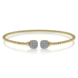 Gabriel Fashion 14 Karat Diamond Bujukan Bangle Bracelet BG4258-6Y45JJ