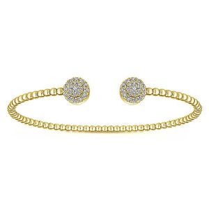 Gabriel Fashion 14 Karat Diamond Bujukan Bangle Bracelet BG4123Y45JJ