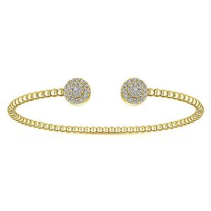 Gabriel Fashion 14 Karat Diamond Bujukan Bangle Bracelet BG4123Y45JJ