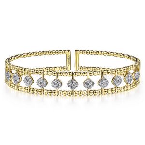 Gabriel Fashion 14 Karat Diamond Bujukan Bangle Bracelet BG4232-6Y45JJ