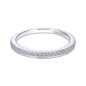 Gabriel 18 Karat White Gold Straight Wedding Band WB13886R4W84JJ