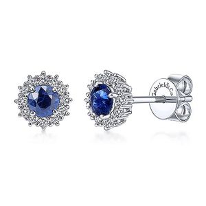 Gabriel Fashion 14 Karat Lusso Color Stud Earrings EG11819W45SA