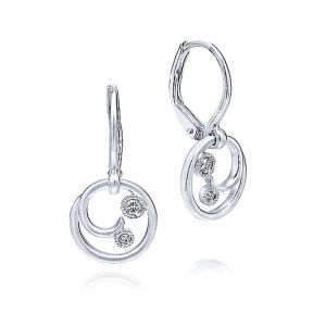 Gabriel Fashion Silver Contemporary Drop Earrings EG12381SV5JJ
