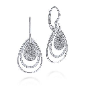 Gabriel Fashion Silver Byblos Drop Earrings EG12545SVJWS