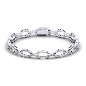 Gabriel Fashion 14 Karat Lusso Diamond Tennis Bracelet TB2186W45JJ