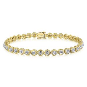 Gabriel Fashion 14 Karat Hampton Diamond Tennis Bracelet TB2517Y45JJ