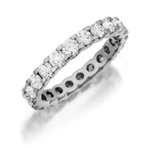 Henri Daussi R13 Prong Set Diamond Eternity Band