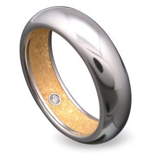 Kretchmer Platinum/24K Gold Hidden Treasure Band