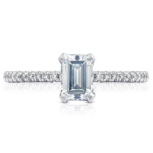 HT254515EC65X45 Platinum Tacori Petite Crescent Engagement Ring