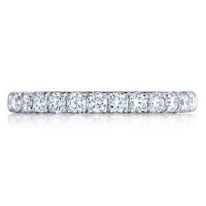 HT254525B12 Platinum Tacori Petite Crescent Diamond Wedding Ring