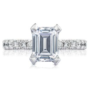 Tacori HT254525EC85X65 18 Karat Petite Crescent Engagement Ring